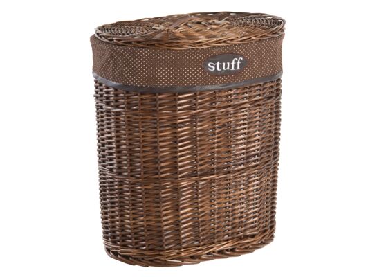 Kosz na pranie wiklinowy Stuff brązowy AWD Interior