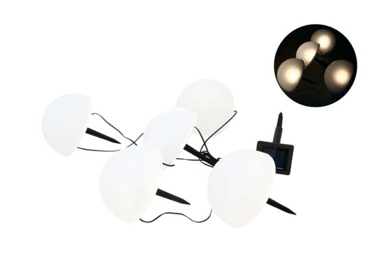 Lampa solarna 5 sztuk LED
