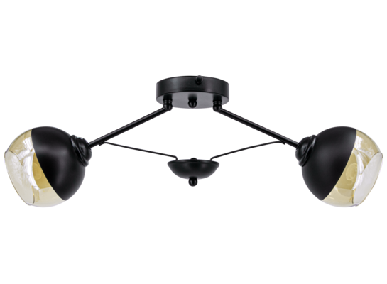 Oprawa oświetleniowa 2-płomienna E27 czarny 1018/2 BL