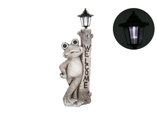 Lampa solarna figura żaba 60 cm