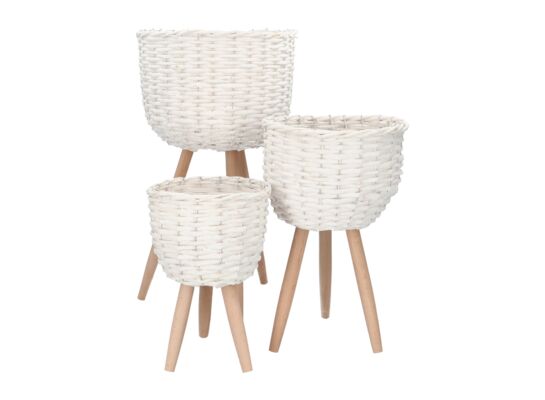 Osłonka pleciona na nóżkach z folią 3 sztuki