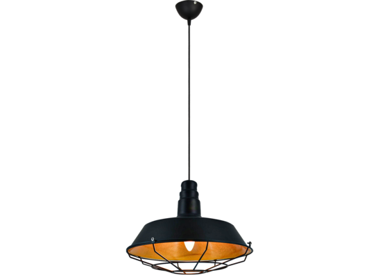 Lampa wisząca 1-płomienna E27 czarny+pomarańczowy 8220/1 BLACK+ORANGE
