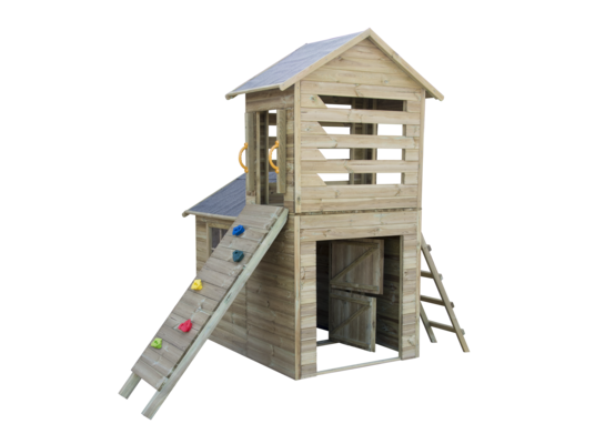 Domek Robert ze ścianką wspinaczkową