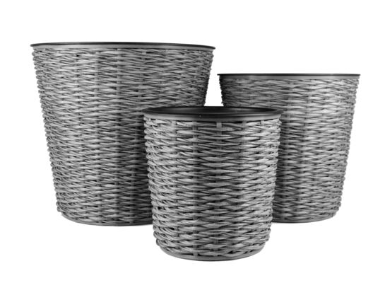 Donica Bahama Ø26 cm jasna szara