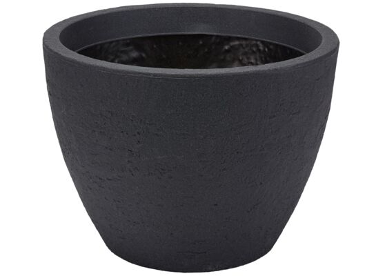 Donica Stone Ø70 x 27 cm antracyt/jasny szary