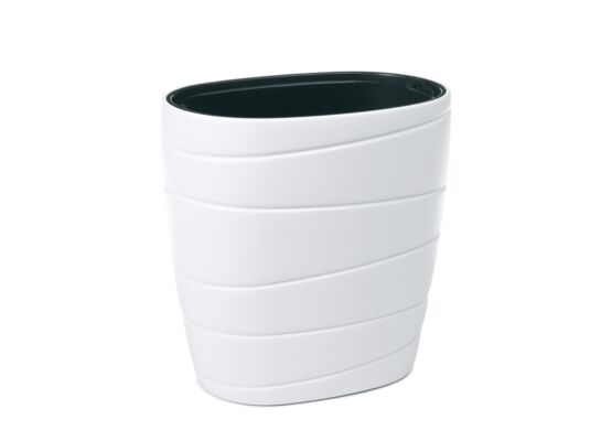 Donica PASSA 40 owalna wysoka biały Lamela