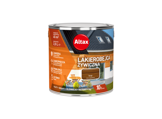 Lakierobejca żywiczna 2,5 l brąz Altax