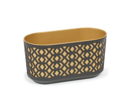 Skrzynka AZTEK 40  korpus czarny + wkład  złoty jasny Lamela