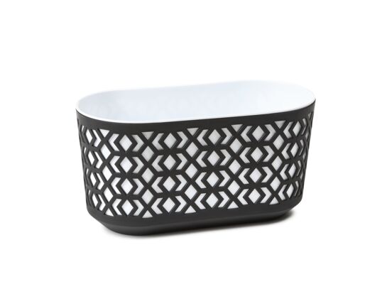 Skrzynka AZTEK 60  korpus czarny + wkład  biały Lamela