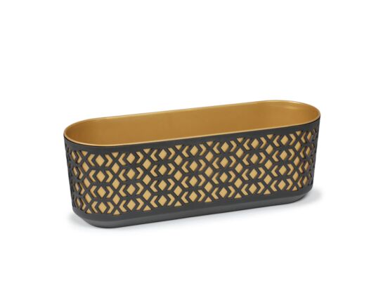 Skrzynka AZTEK 60  korpus czarny + wkład  złoty jasny Lamela