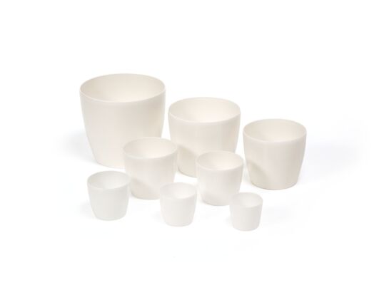 Osłonka-doniczka MAGNOLIA 21 biały perłowy Lamela