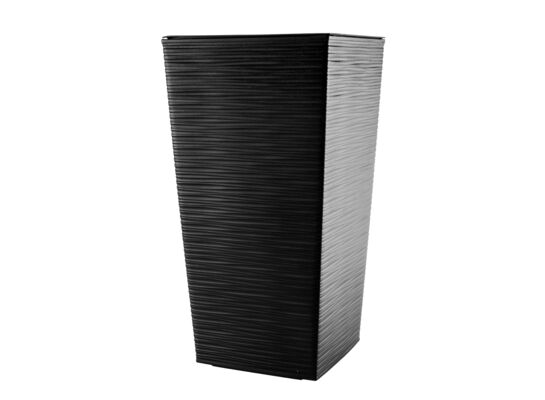 Doniczka FINEZJA 30 cm DŁUTO czarny