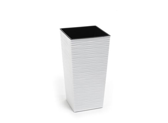 Doniczka FINEZJA 40 x 40 dłuto biały Lamela