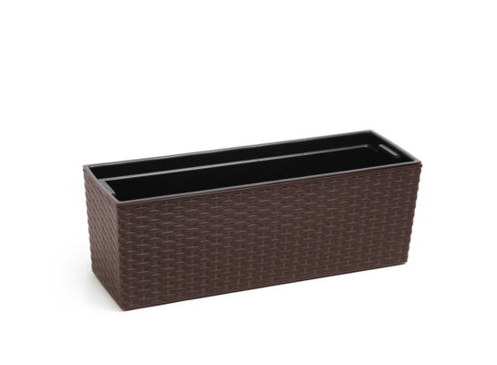 Kwietnik BEGONIA 19 x 56 rattan mokka Lamela