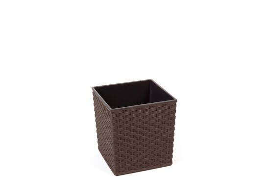 Doniczka JUKA 19 x 19 rattan mokka Lamela