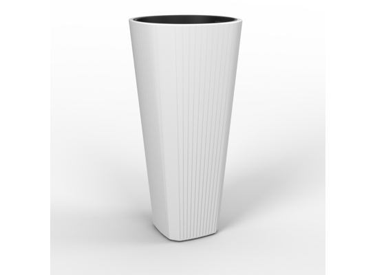 Donica MUZA 39 wysoka biały Lamela