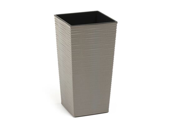 Doniczka FINEZJA ECO 30 x 30 dłuto szary Lamela