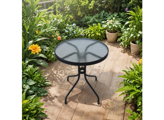 Stolik ogrodowy Bistro 60 cm czarny