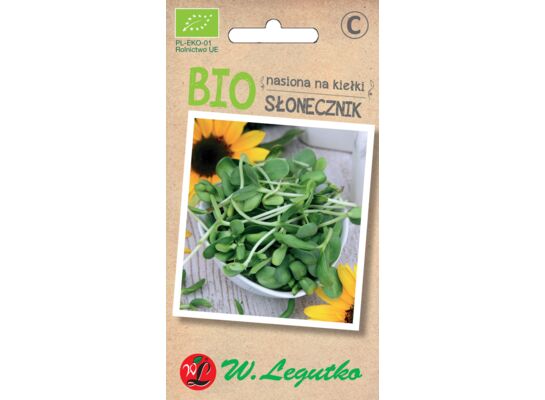 Nasiona na kiełki słonecznik BIO W.Legutko