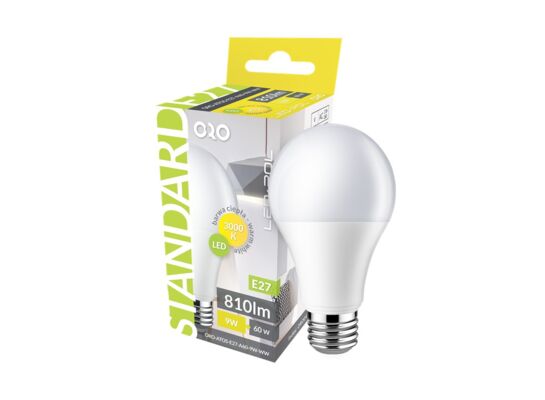Żarówka LED 9 W E27 ORO-ATOS-E27-A60-9W-WW