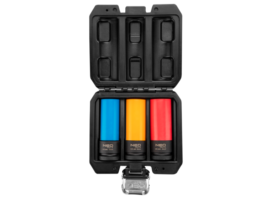 Nasadki do felg aluminiowych - zestaw 3 szt. (17 mm, 19 mm, 21 mm), Cr-Mo NEO