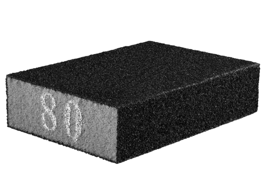 Gąbka ścierna 70 x 25 x 100 mm K80 GRAPHITE