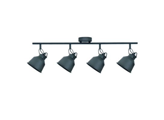 Spot Polux NIKO 4xE14 czarny mat