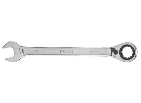 Klucz płasko-oczkowy z grzechotką i przełącznikiem 13 mm NEO