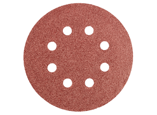 Krążki ścierne 125 mm, K60, 5 szt,, z 8 otworami GRAPHITE