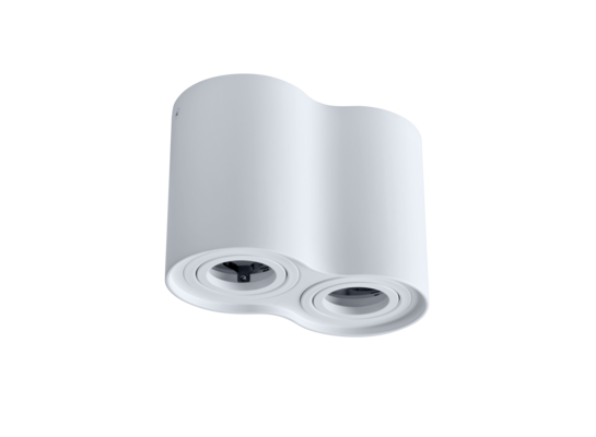 Oprawa natynkowa metalowa owalna POLUX HADAR R2 2xGU10 biała