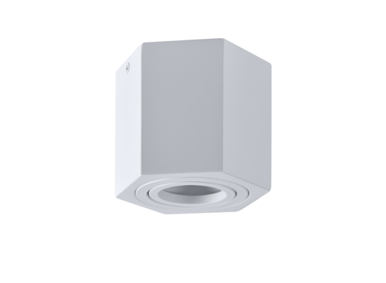 Oprawa natynkowa metalowa gran POLUX HEXAGON GU10 biała
