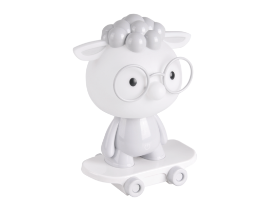 Lampka nocna LED OWCA na deskorolce szara 2,5 W POLUX