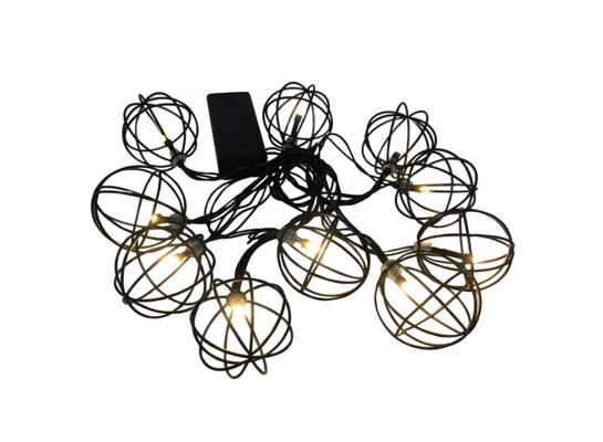 Girlanda POLUX VIBORG 10 LED czarna IP20