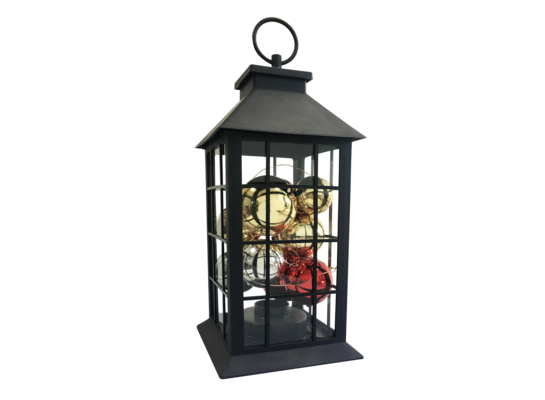 Latarenka bateryjna POLUX LED czarna bombki