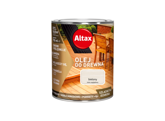 Olej do drewna 0,75 bielony Altax