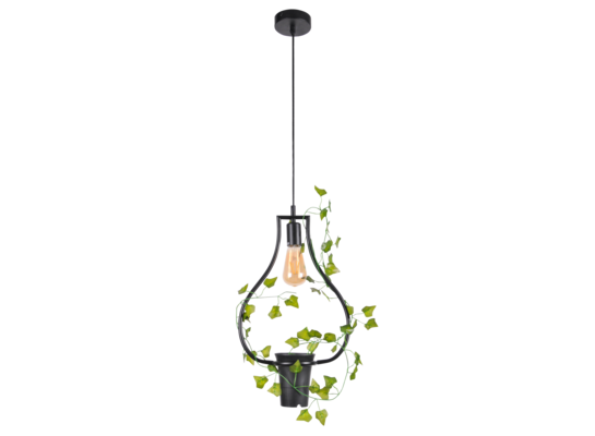 Lampa wisząca IL MIO SOREN czarna 1xE27 heksagon