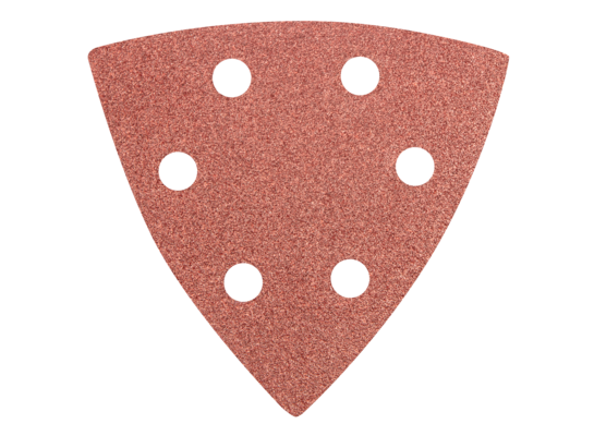 Papier ścierny delta na rzep 93 x 93 mm K 100, 5 szt,, z otworami GRAPHITE