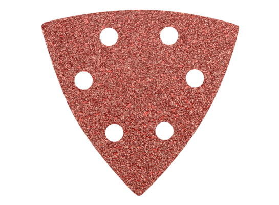 Papier ścierny delta na rzep 93 x 93 mm K 40, 5 szt,, z otworami GRAPHITE