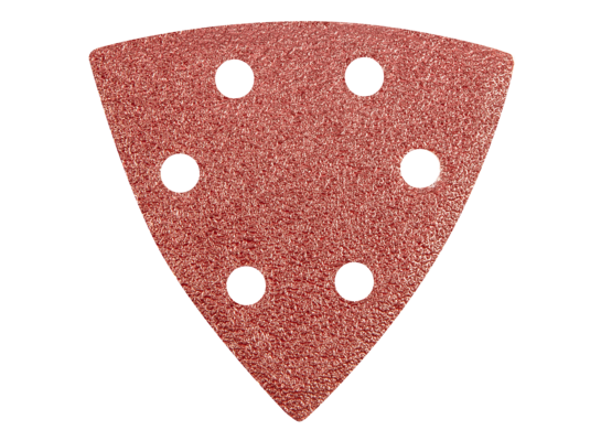Papier ścierny delta na rzep 93 x 93 mm K 60, 5 szt,, z otworami GRAPHITE