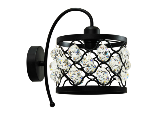 Kinkiet IL MIO VEJLE 1xE27 okrągły czarny