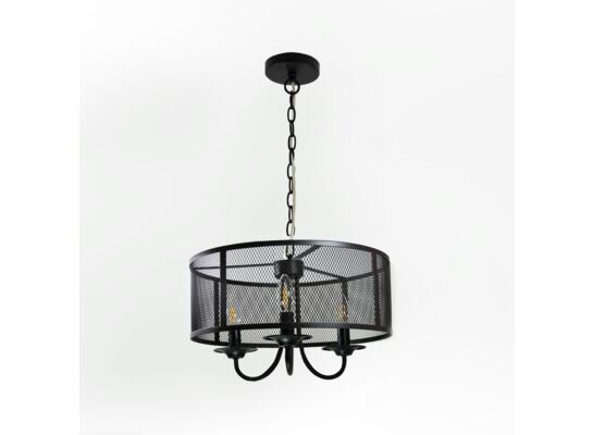 Lampa IL MIO SOHO 3xE14 czarna mat okrągła