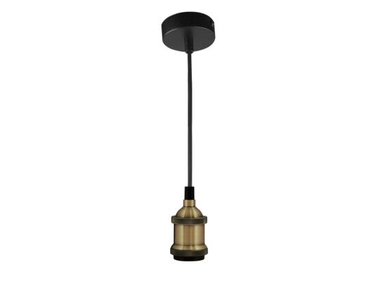 Lampa IL MIO Nola patyna DS-M002A 1xE27 100 cm czarna