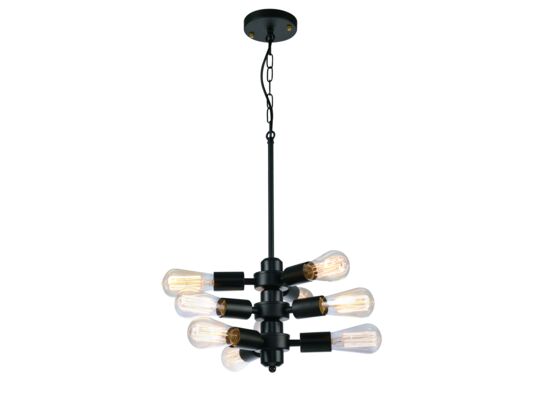 Lampa wisząca IL MIO OREBRO 9xE27 czarna