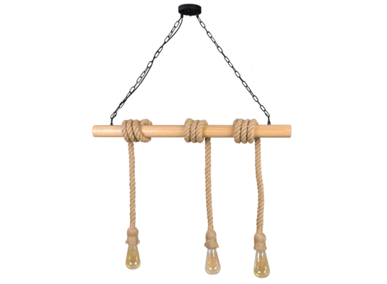 Lampa wisząca IL MIO ROPE WOOD E27x3