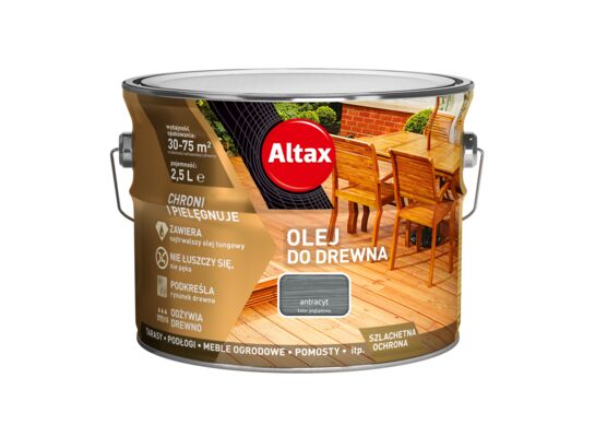 Olej do drewna 2,5 l antracyt Altax