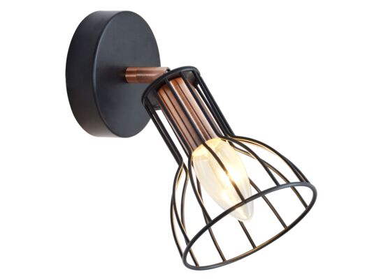 Kinkiet Polux SOFIA 1xE14 czarny