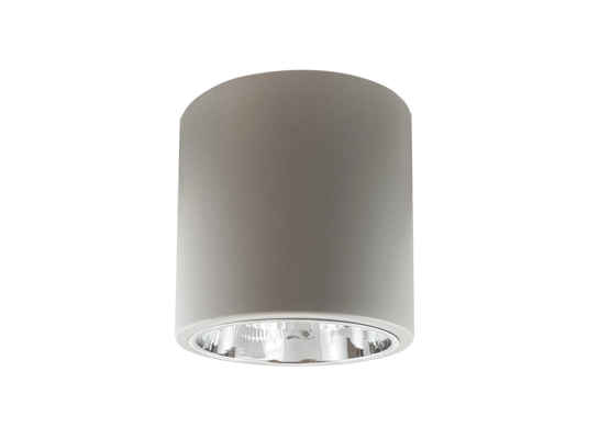 Oprawa natynkowa metalowa okrągła POLUX MERKURY MD-4011 szara