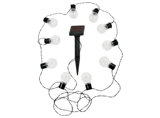 Lampki solar sznurkowe transparentne 10 szt.