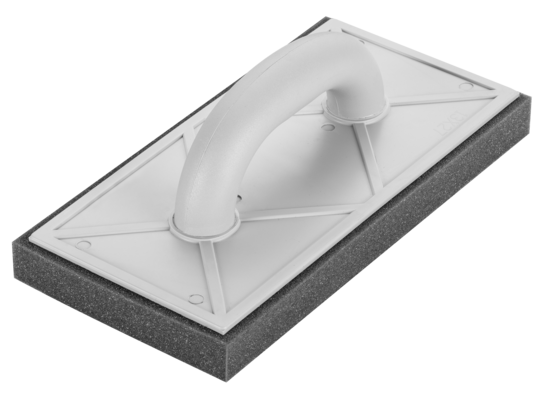 Paca z gąbką szarą 25 mm 280 x 140 mm uchwyt z tworzywa sztucznego NEO