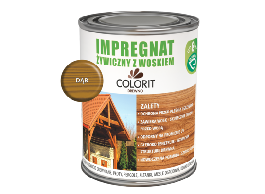 Impregnat żywiczny z woskiem Dąb 750 ml Colorit Drewno